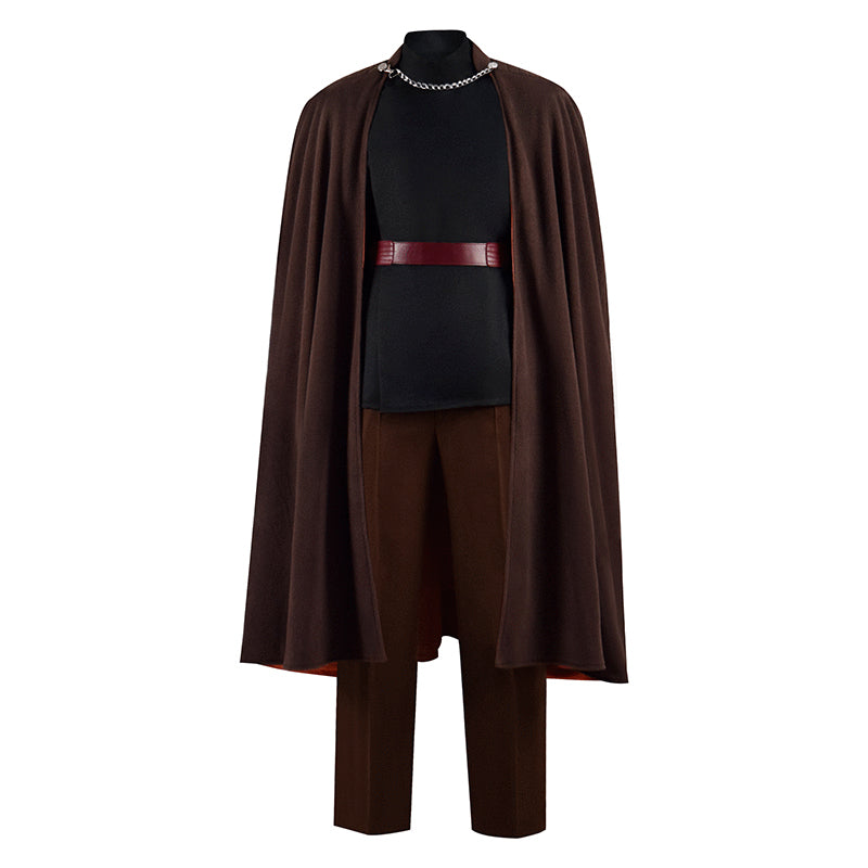 Star Wars Count Dooku Cosplay Costume Brown Cape Outfit Full Set Halloween Suit - Image 6