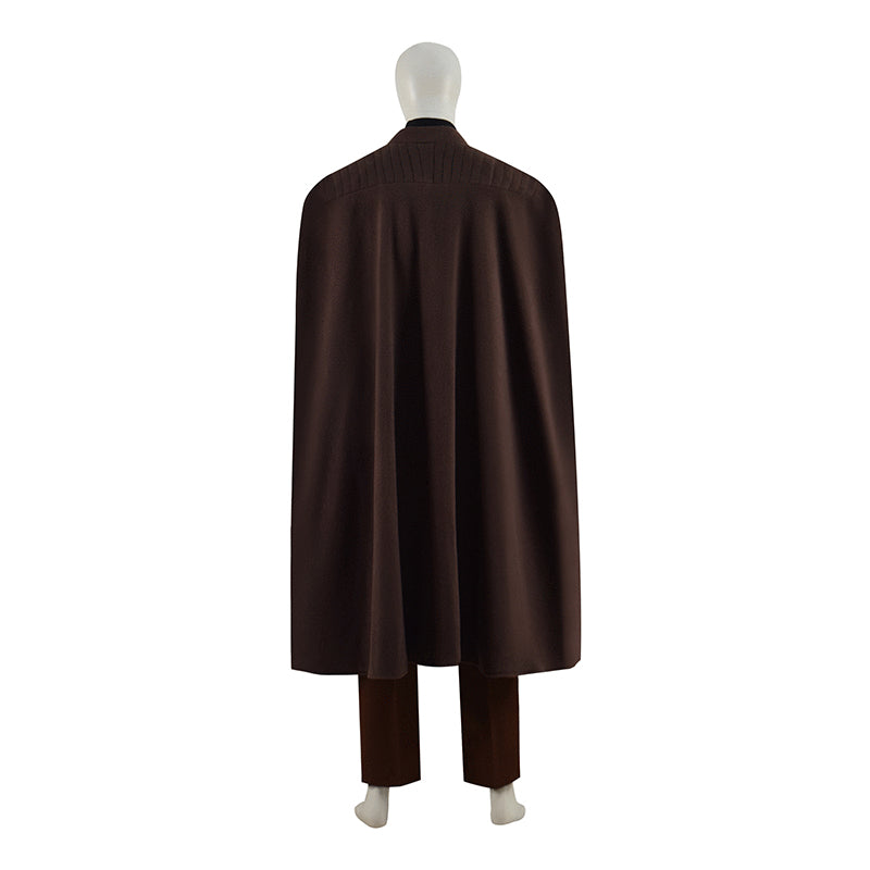 Star Wars Count Dooku Cosplay Costume Brown Cape Outfit Full Set Halloween Suit - Image 7