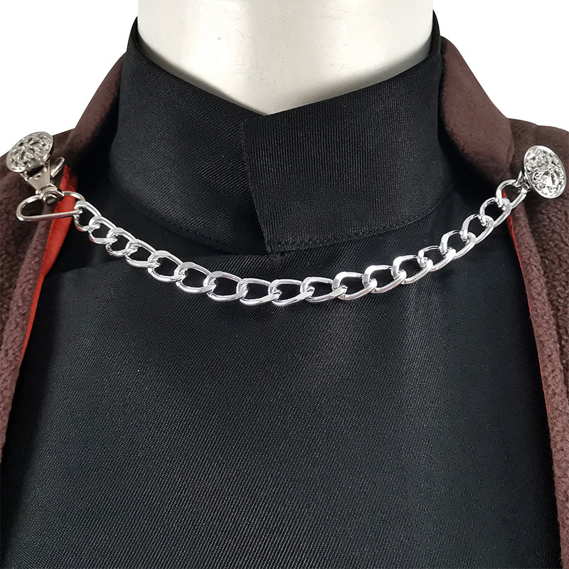 Star Wars Count Dooku Cosplay Costume Brown Cape Outfit Full Set Halloween Suit - Image 8