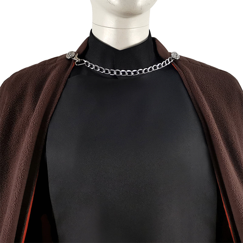 Star Wars Count Dooku Cosplay Costume Brown Cape Outfit Full Set Halloween Suit - Image 9