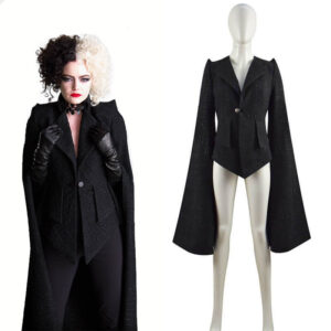 Cruella De Vil Cruella Costumes 2021 Emma Stone Black Coat Cosplay Ideas