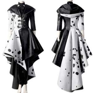 Cruella Costumes 2021 Cruella de Vil Emma Stone Cosplay Halloween Outfits