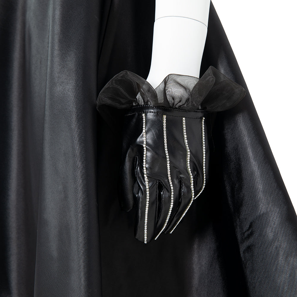 Cruella Deville Cosplay Costume Black White Spot Coat Halloween Carnival Outfit - Image 15