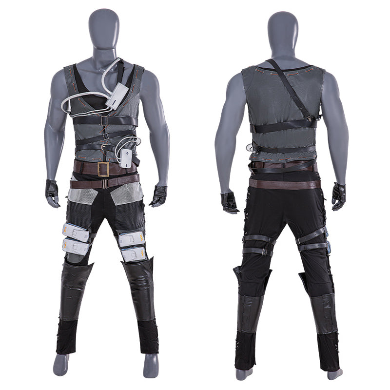 Game Apex Legends Crypto Cosplay Tae Joon Park Costume Halloween Party Suit - Image 5
