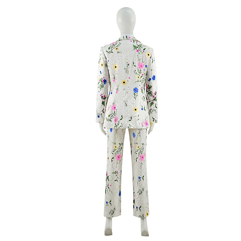 The Gray Man 2022 Dani Miranda Cosplay Costume Ana de Armas Blazer Floral Suit - Image 5
