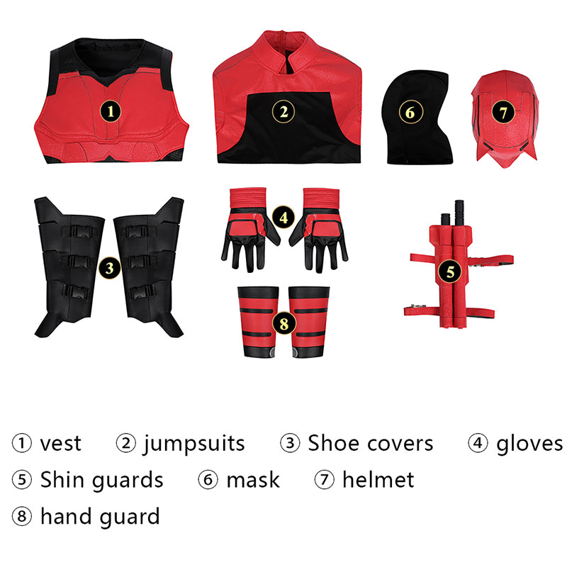 Daredevil Born Again Cosplay Daredevil Matthew Murdock Costume Halloween Carnival Suit - Image 6