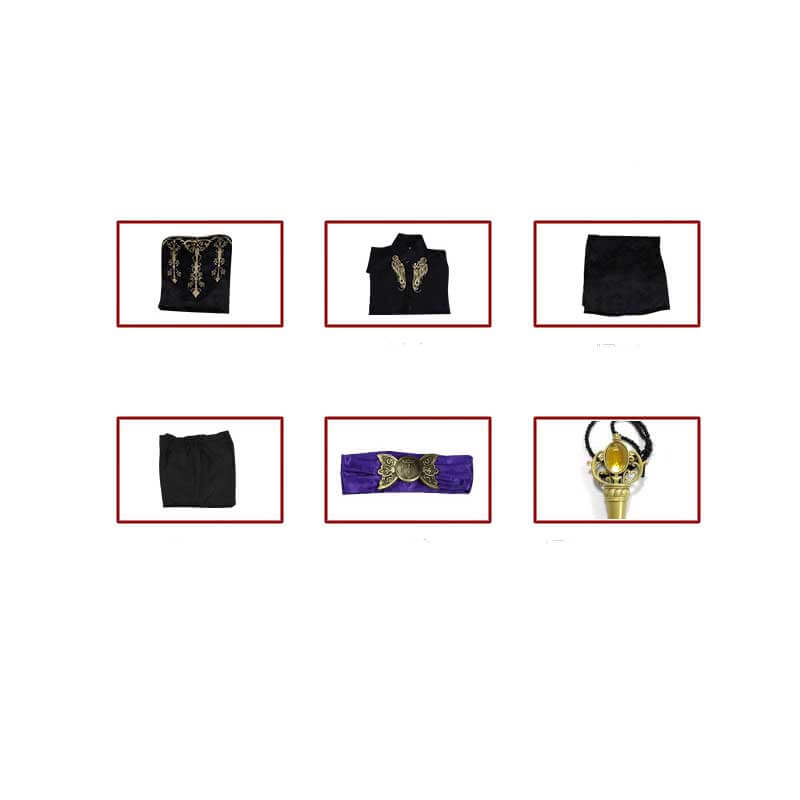 Twisted Wonderland Azul Ashengrotto Cosplay Costume Kids Geremonial Robes Full Set Outfit - Image 4