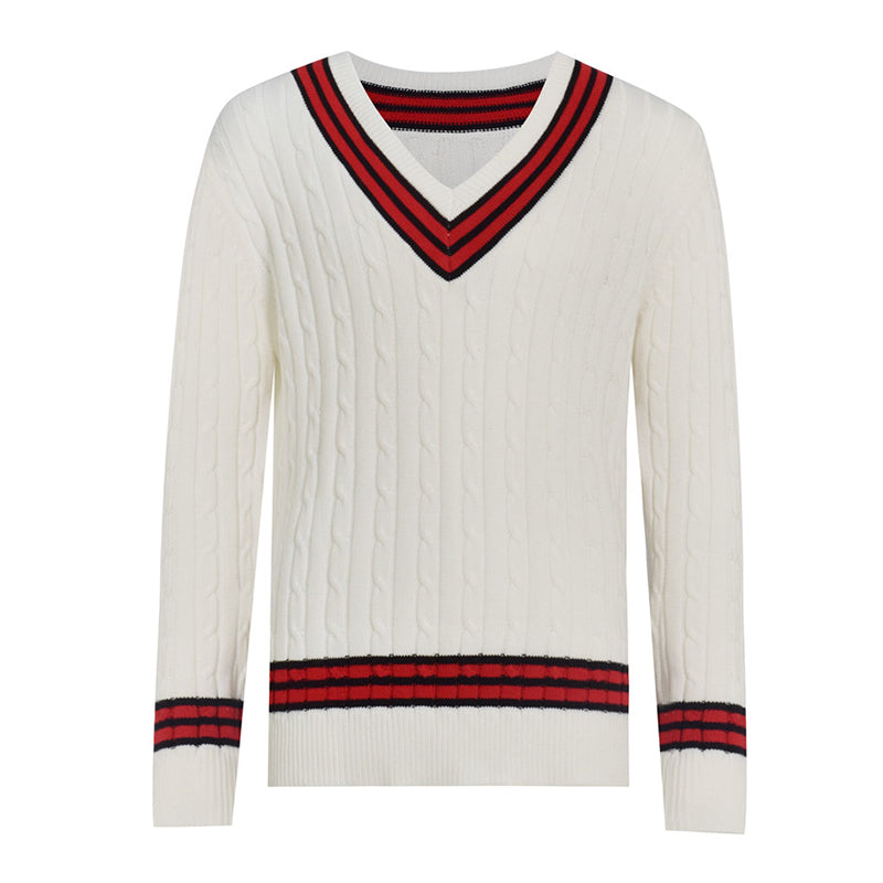 Fifth Doctor Cricket Sweater Doctor Who 5th Doctor Jumper Cosplay Outfit - Image 2