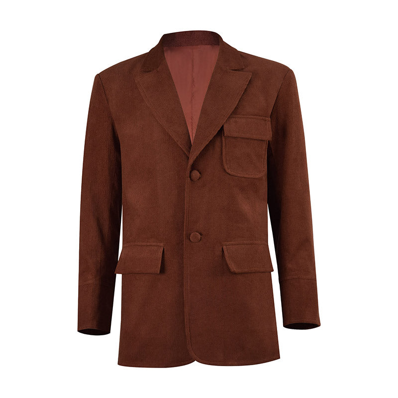 Doctor Who Cosplay Dr. Who and the Daleks Costume Red Coat - Image 2