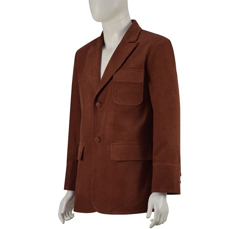 Doctor Who Cosplay Dr. Who and the Daleks Costume Red Coat - Image 3