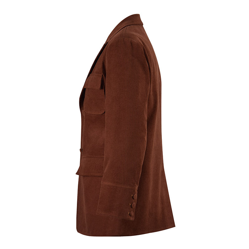 Doctor Who Cosplay Dr. Who and the Daleks Costume Red Coat - Image 4