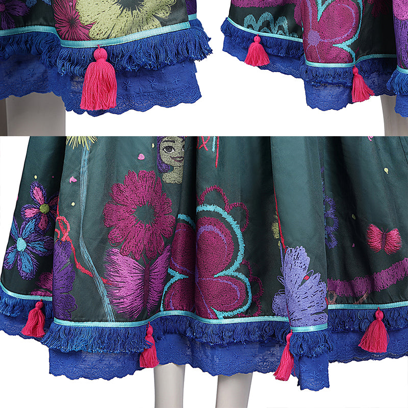 Encanto Cosplay Mirabel Madrigal Costume Fairy Tale Princess Magical Dress For Girls Women - Image 17
