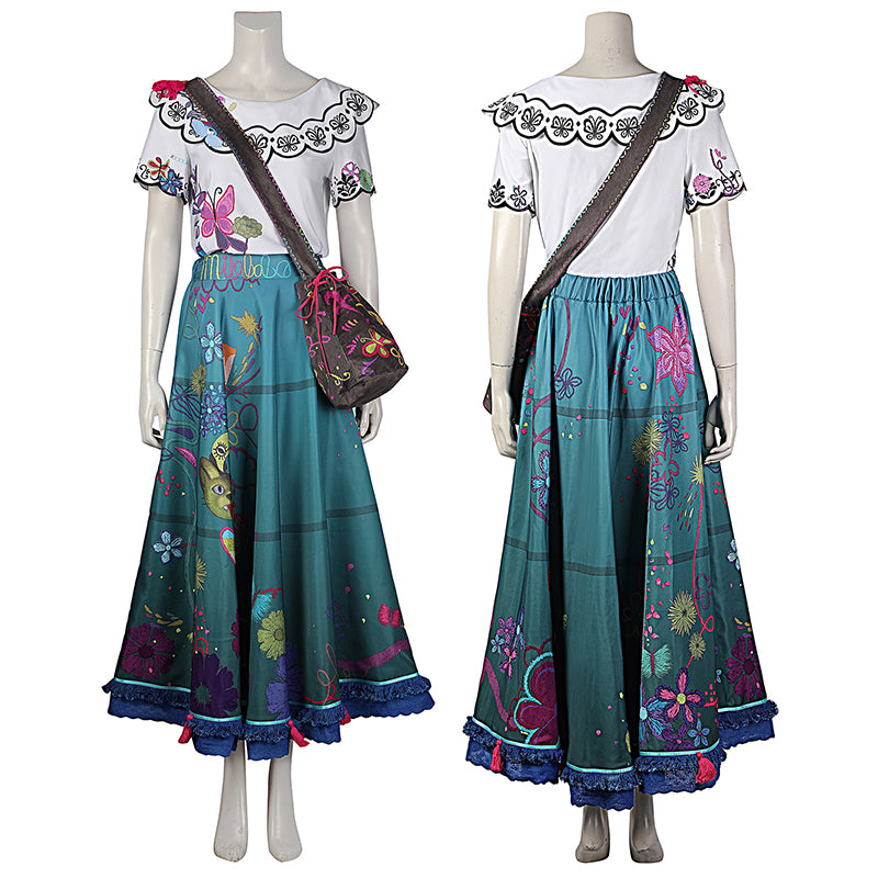 Encanto Cosplay Mirabel Madrigal Costume Fairy Tale Princess Magical Dress For Girls Women - Image 2