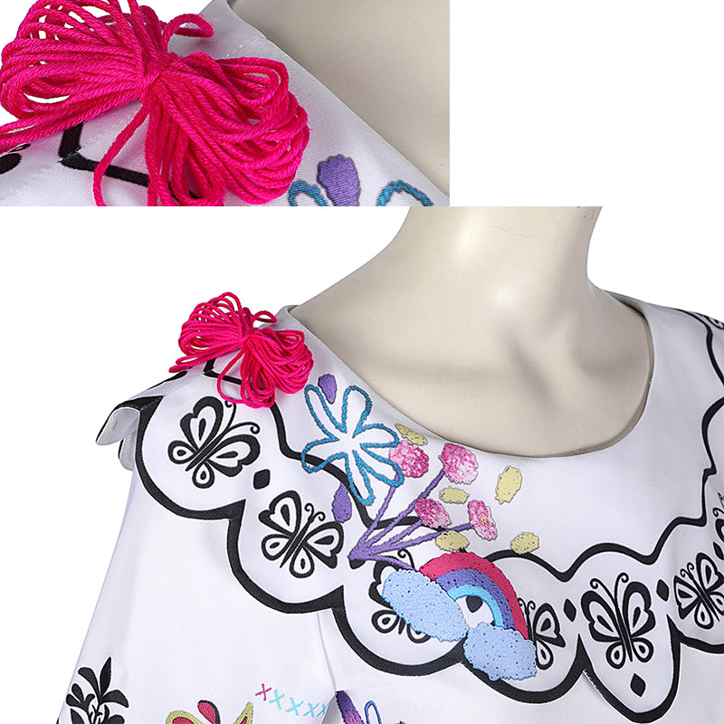 Encanto Cosplay Mirabel Madrigal Costume Fairy Tale Princess Magical Dress For Girls Women - Image 9