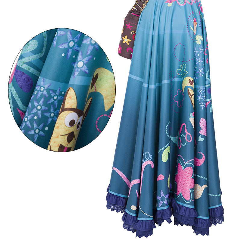 Encanto Dress Fairy Princess Dress Encanto Mirabel Costume Girls Cosplay - Image 13