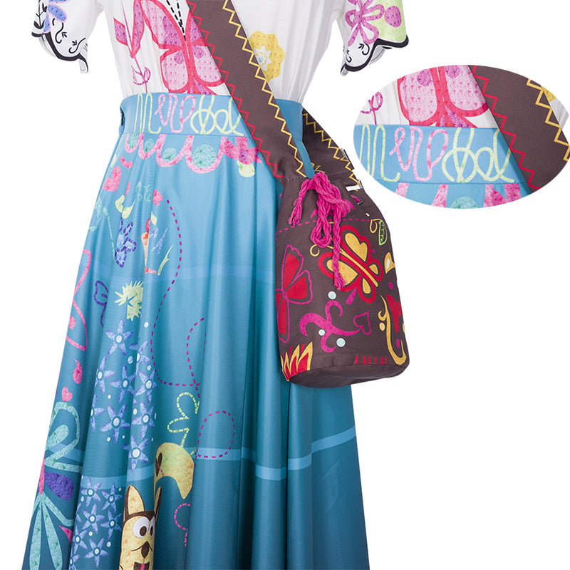 Encanto Dress Fairy Princess Dress Encanto Mirabel Costume Girls Cosplay - Image 8