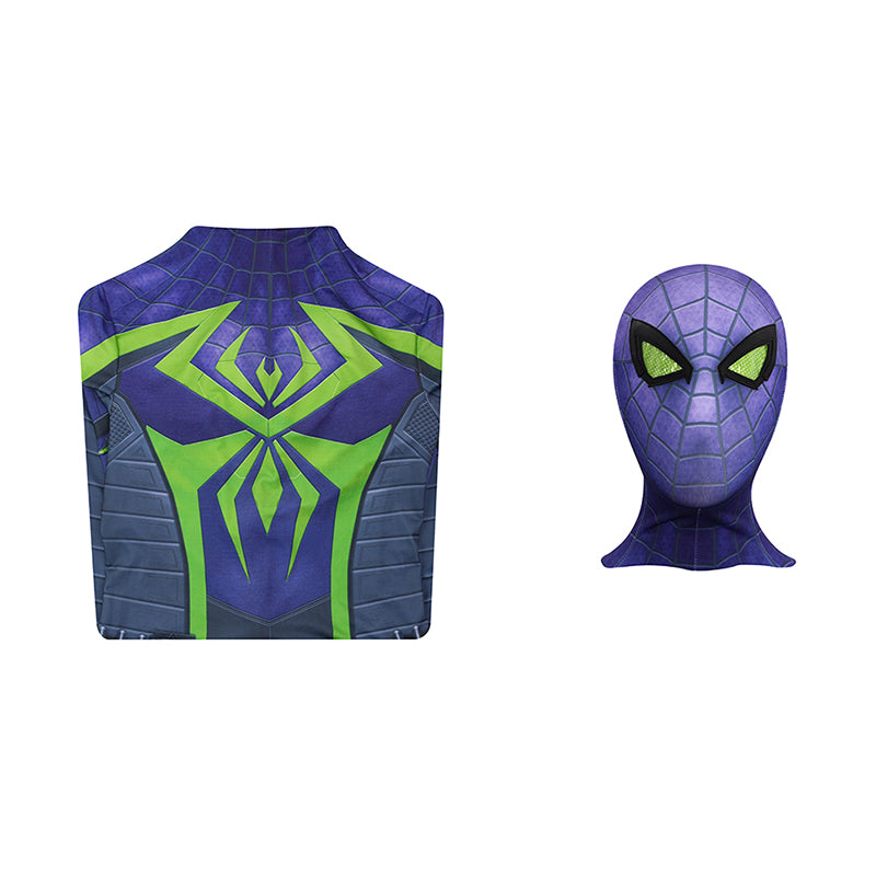 Spider-Man 2 Miles Morales Cosplay Costume Purple Reign Suit Jumpsuit - Image 6
