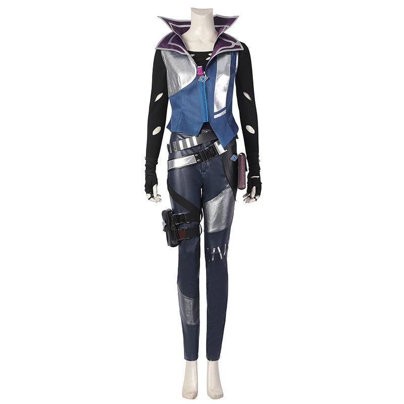 Valorant Fade Cosplay Costume Game Valorant Battle Outfit Halloween Party Suit - Image 2