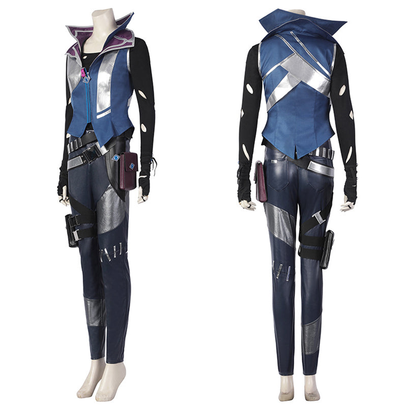 Valorant Fade Cosplay Costume Game Valorant Battle Outfit Halloween Party Suit - Image 5