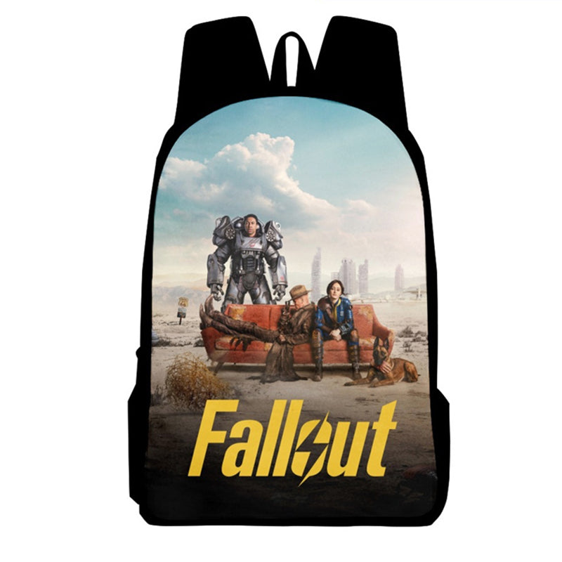 Fallout Backpack Vault Boy School Bag Teenage Hiking BookBag Halloween 3D Printed Backpack - Image 3
