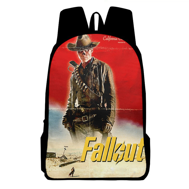 Fallout Backpack Vault Boy School Bag Teenage Hiking BookBag Halloween 3D Printed Backpack - Image 10