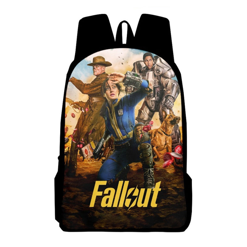 Fallout Backpack Vault Boy School Bag Teenage Hiking BookBag Halloween 3D Printed Backpack - Image 2