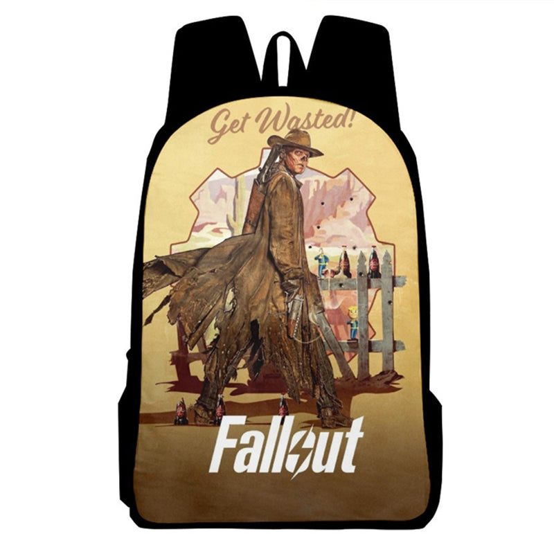 Fallout Backpack Vault Boy School Bag Teenage Hiking BookBag Halloween 3D Printed Backpack - Image 11