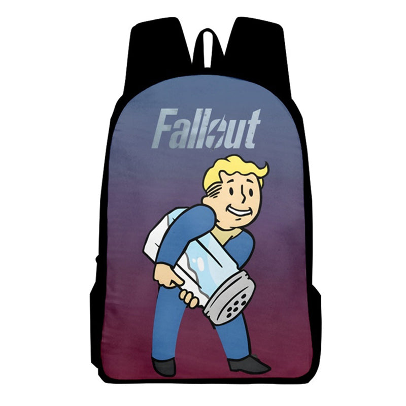 Fallout Backpack Vault Boy School Bag Teenage Hiking BookBag Halloween 3D Printed Backpack - Image 6