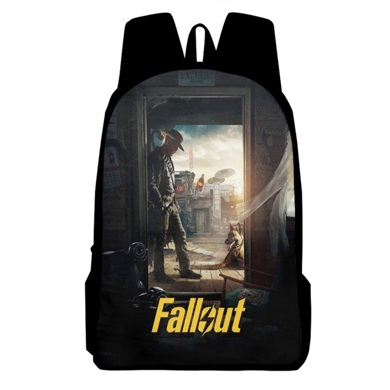 Fallout Backpack Vault Boy School Bag Teenage Hiking BookBag Halloween 3D Printed Backpack - Image 13