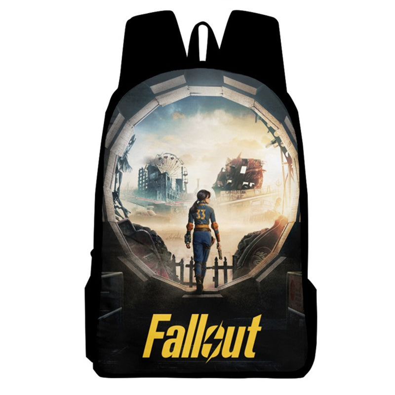 Fallout Backpack Vault Boy School Bag Teenage Hiking BookBag Halloween 3D Printed Backpack - Image 9