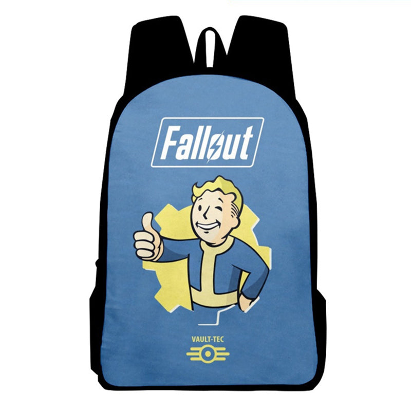 Fallout Backpack Vault Boy School Bag Teenage Hiking BookBag Halloween 3D Printed Backpack - Image 5