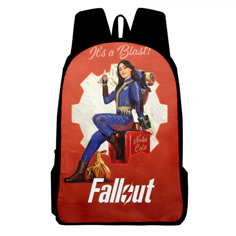 Fallout Backpack Vault Boy School Bag Teenage Hiking BookBag Halloween 3D Printed Backpack - Image 8