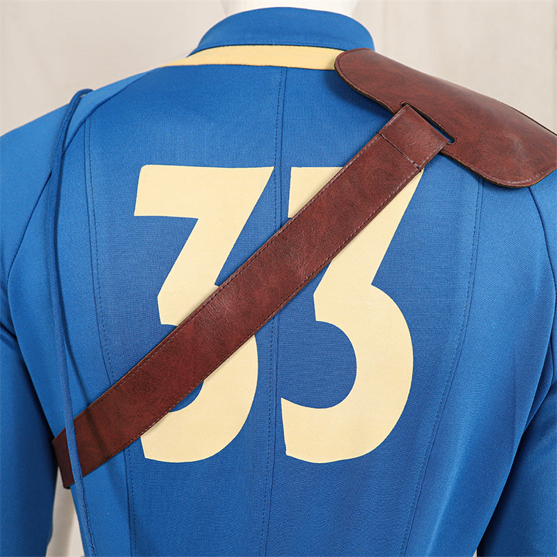Female Fallout Lucy Cosplay Costume Vault 33 Jumpsuit Vault Dweller Blue Uniform - Image 14