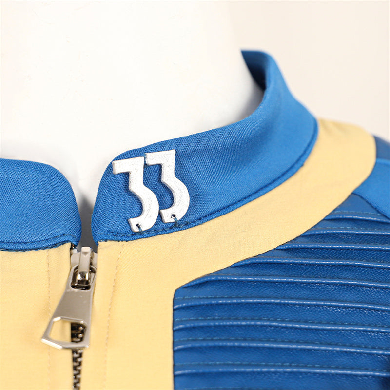 Female Fallout Lucy Cosplay Costume Vault 33 Jumpsuit Vault Dweller Blue Uniform - Image 13