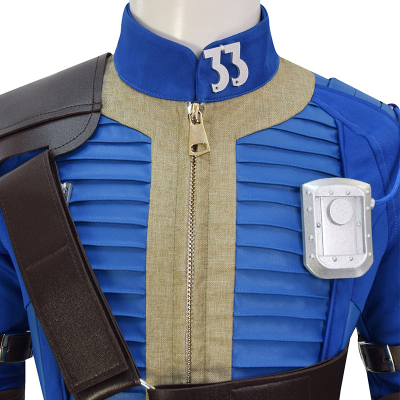 Kids Fallout Suit Vault 33 Suit Fallout Lucy Cosplay Costume Halloween Outfit - Image 6
