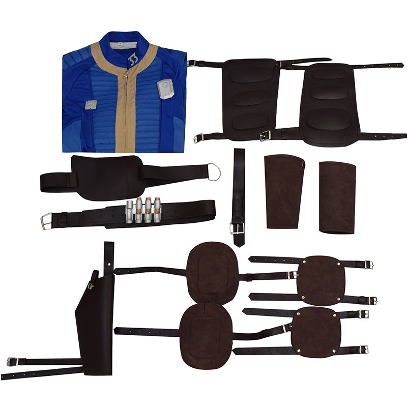 Kids Fallout Suit Vault 33 Suit Fallout Lucy Cosplay Costume Halloween Outfit - Image 11