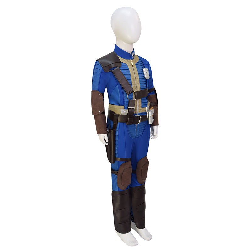 Kids Fallout Suit Vault 33 Suit Fallout Lucy Cosplay Costume Halloween Outfit - Image 3