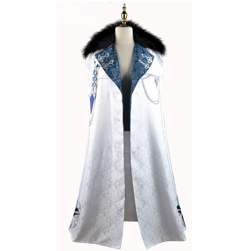 Genshin Impact Fatui Harbingers Cosplay Costumes Anime Japanese Suit Cloak Tartaglia Scarf - Image 10