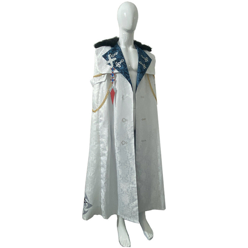 Genshin Impact Fatui Harbingers Cosplay Costumes Anime Japanese Suit Cloak Tartaglia Scarf - Image 4