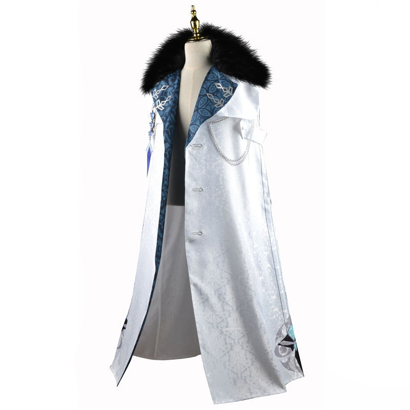 Genshin Impact Fatui Harbingers Cosplay Costumes Anime Japanese Suit Cloak Tartaglia Scarf - Image 11