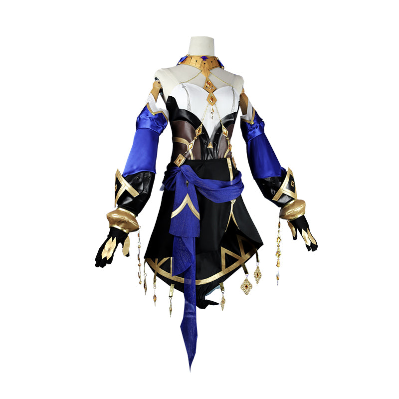 Genshin Impact Layla Cosplay Costume Anime The Mysterious Girl Dress Role Suit - Image 3