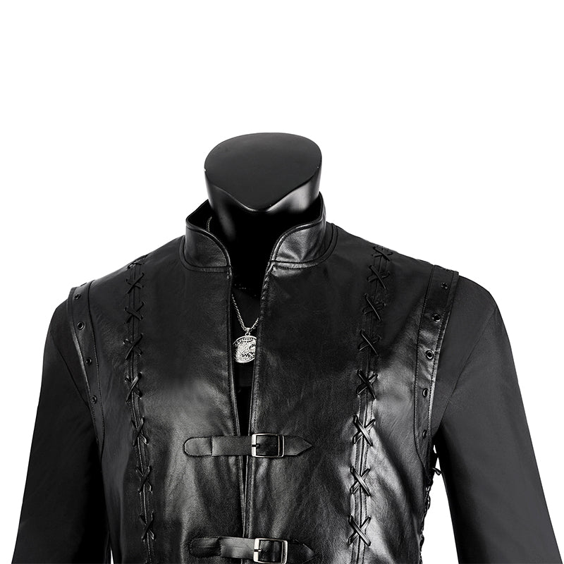 Geralt Costume The Witcher 3 Geralt of Rivia Cosplay Costume Halloween Carnival Suit - Image 10