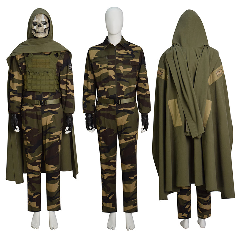 Call of Duty Ghosts Cosplay Ghosts Costume Soldier Ghost Military Camouflage Suit