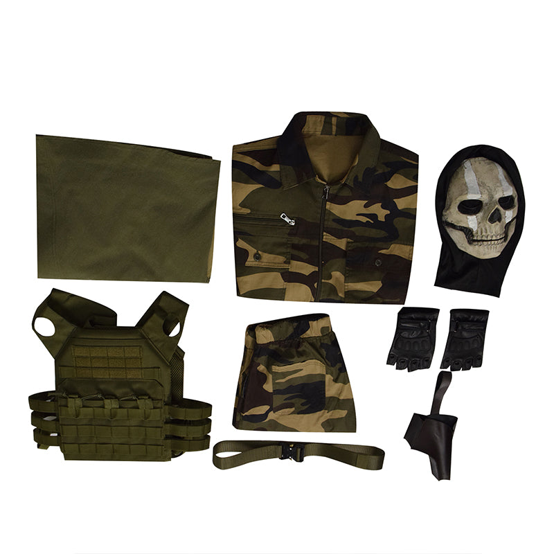 Call of Duty Ghosts Cosplay Ghosts Costume Soldier Ghost Military Camouflage Suit - Image 14