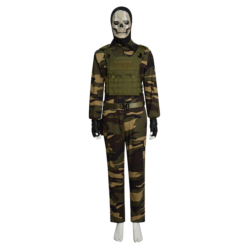 Call of Duty Ghosts Cosplay Ghosts Costume Soldier Ghost Military Camouflage Suit - Image 6
