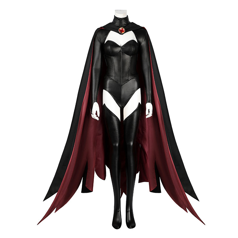 X-Men '97 Goblin Queen Cosplay Costumes Madelyne Pryor Black Bodysuit Cape Halloween Suit - Image 2