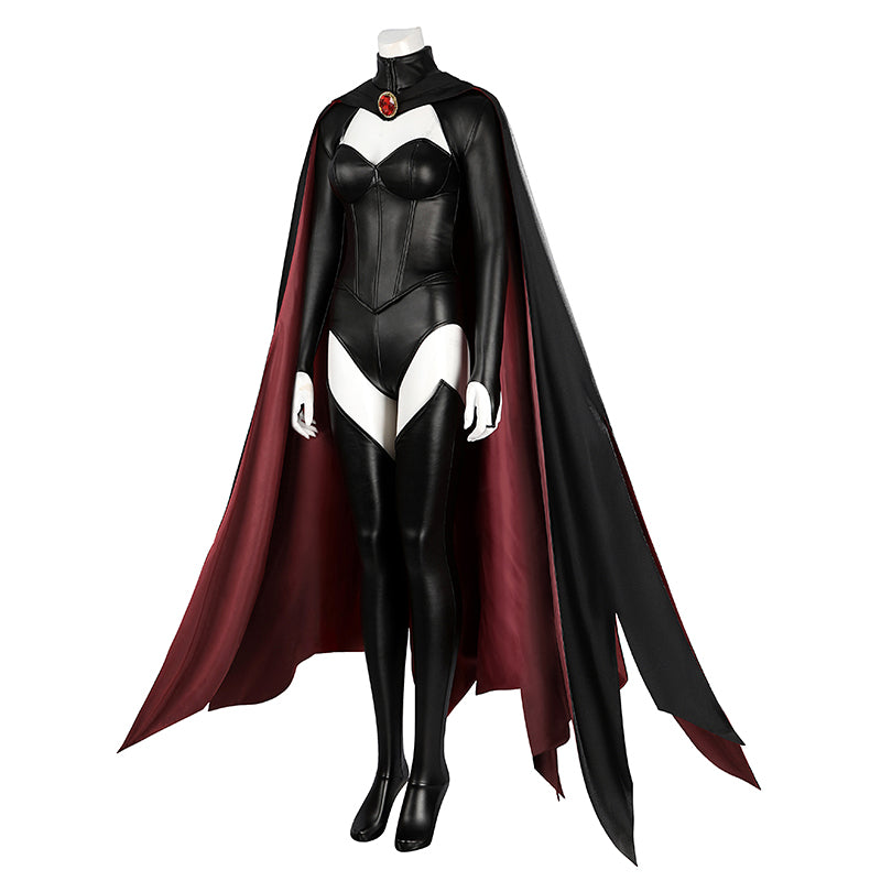 X-Men '97 Goblin Queen Cosplay Costumes Madelyne Pryor Black Bodysuit Cape Halloween Suit - Image 4