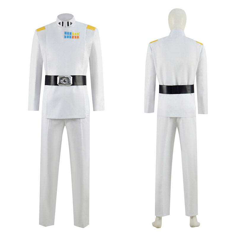 Star Wars Rebels Grand Admiral Thrawn Cosplay Costume White Soldier Uniform Halloween Carnival Suit - Image 2