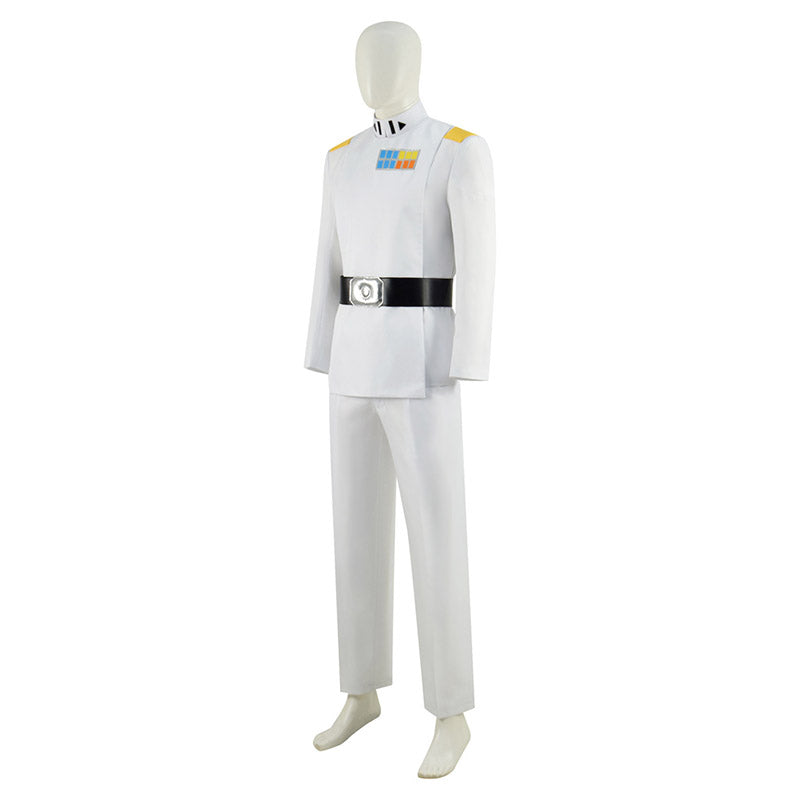Star Wars Rebels Grand Admiral Thrawn Cosplay Costume White Soldier Uniform Halloween Carnival Suit - Image 3