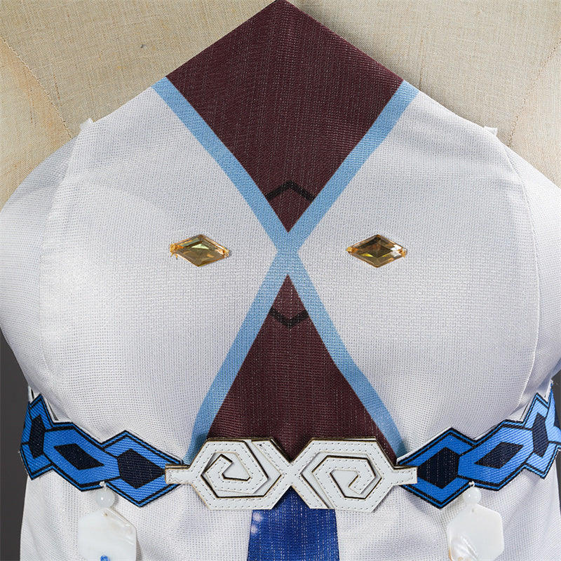 Genshin Impact GuiZhong Cosplay Costume Anime God of Dust Haagentus Dress Suit - Image 7